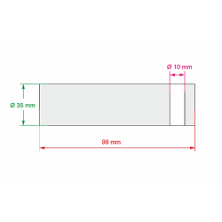 3050054LG Svornjak s podmazivanjem 35x99 mm za utovarne platforme Dhollandia